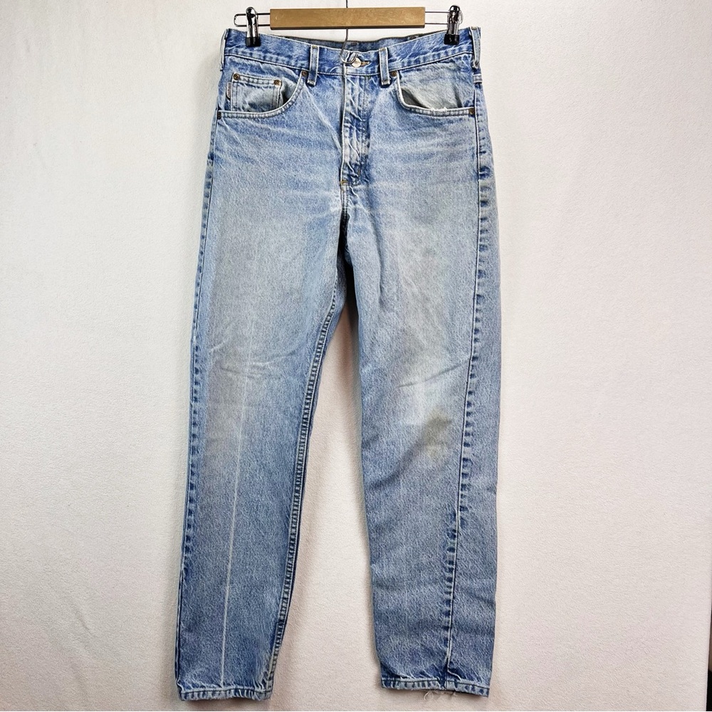 Carhartt Mens Vintage Jeans 32 x 30 Light Stonewashed Baggy‎ Straight Distressed